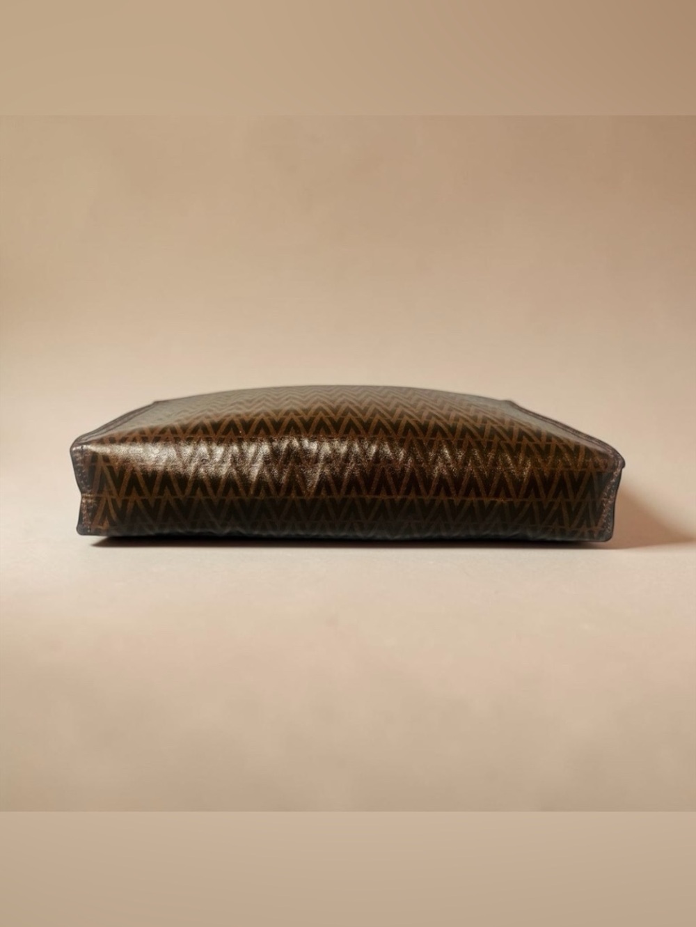 Mario Valentino Monogram Brown Clutch - Picture 11 of 14